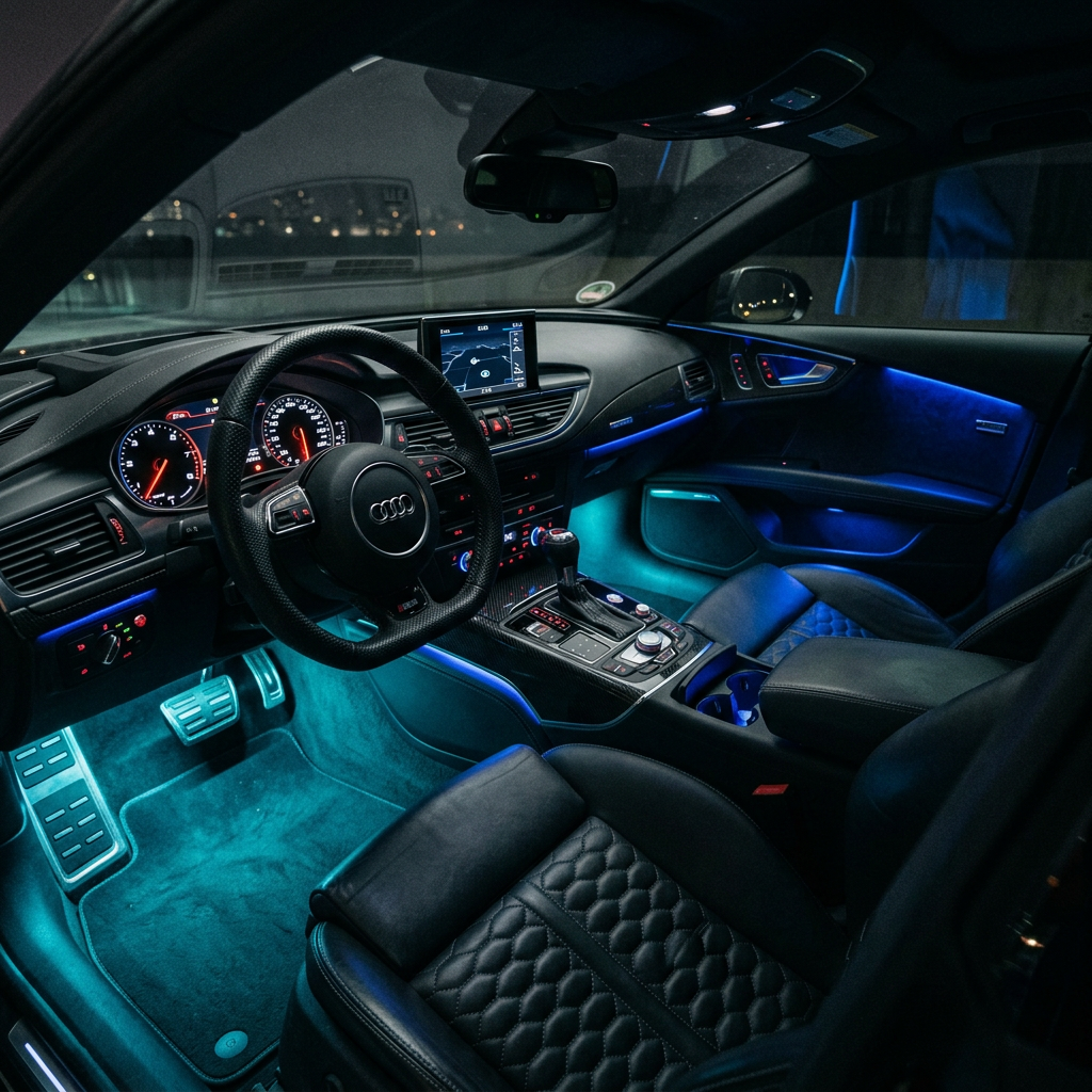 RGB Car Interior Lights – App Control, Music Sync & DIY Colors